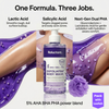 Be Reluctant Exfoliating Body Wash 250ml | AHA · BHA + Dual PHA De-Tan · Clears Body Acne & Strawberry Skin | Barrier Repair with Loofah